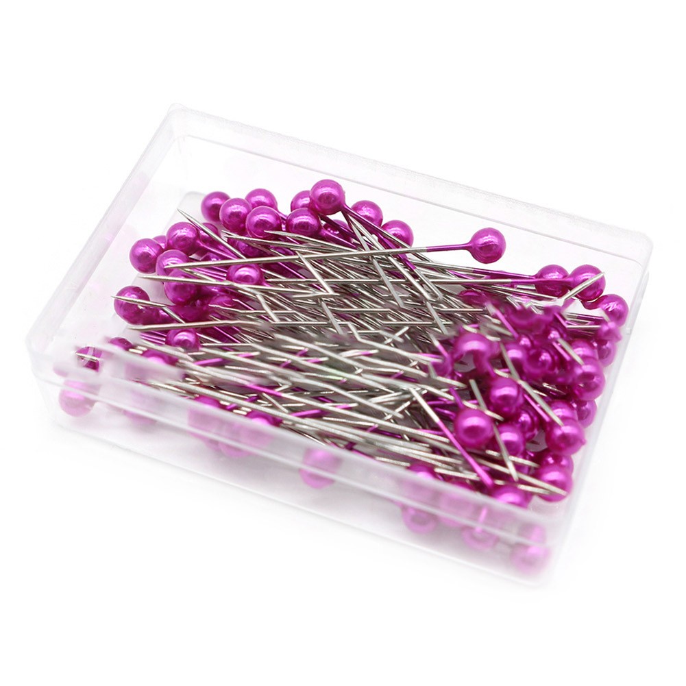 SPRING Pearlescent Needle Positioning Bead Needles Bend-proof Brightly Colored pink